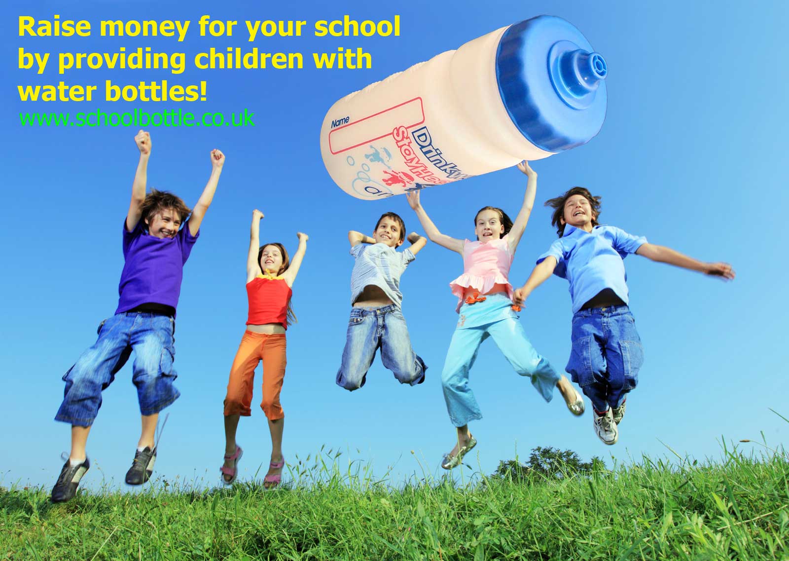 Rise Money for your school by providing children with water bottle
